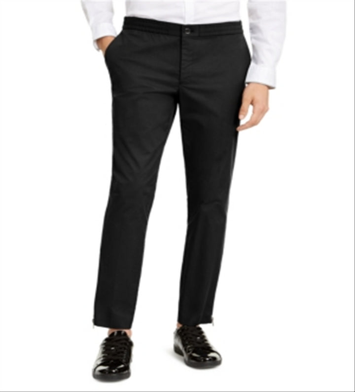 INC International Concepts Men's Slim Fit Tech Pants Black Size XX-Large