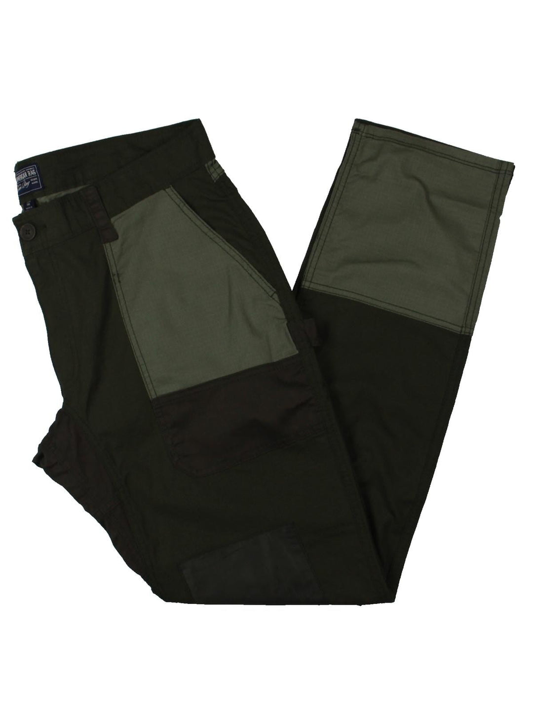 American Rag Men's Mixed Media Slim Fit Casual Pants Green Size 30X32