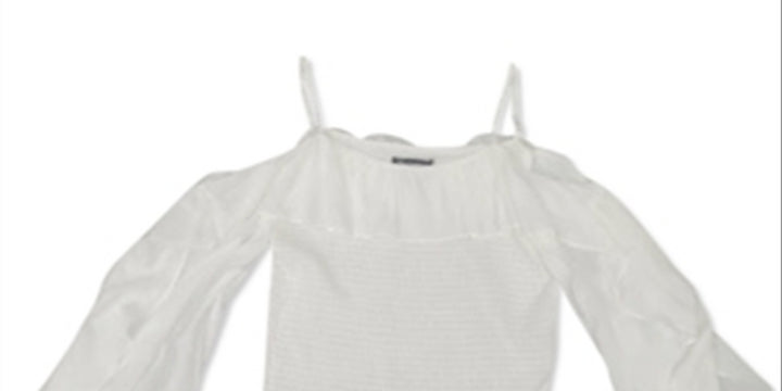INC International Concepts Women's Solid Cold Shoulder Top White Size X-Large