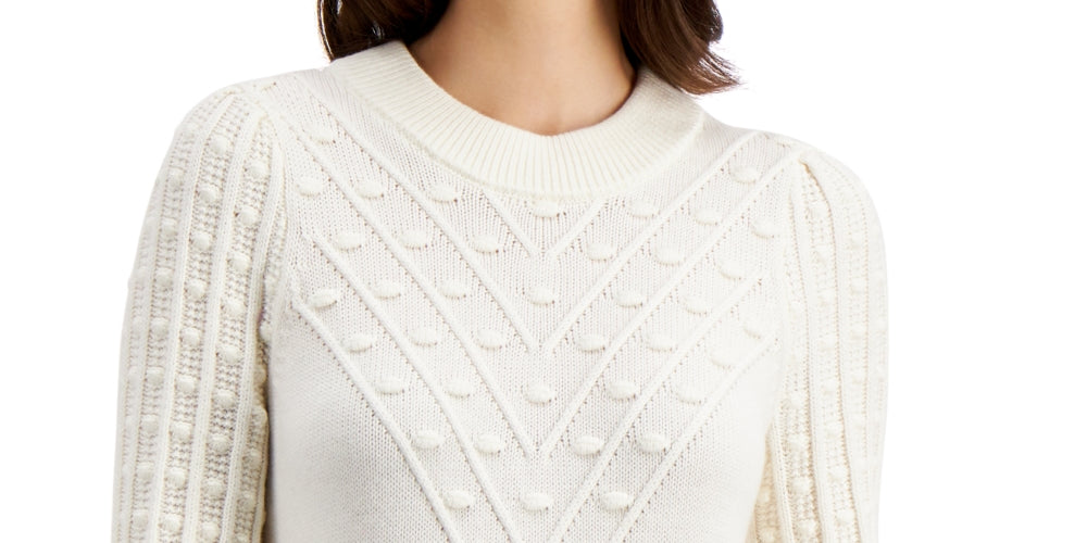 Charter Club Women's Popcorn Sweater White Size Medium