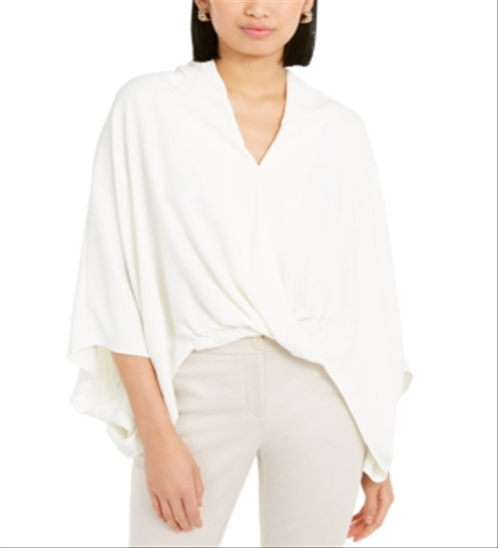 Alfani Women's Solid Dolman Sleeve Blouse White