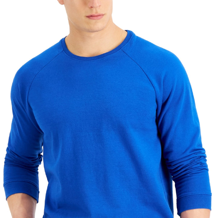 Alfani Men's Moisture Wicking Pajama Sweatshirt Blue Size X-Large