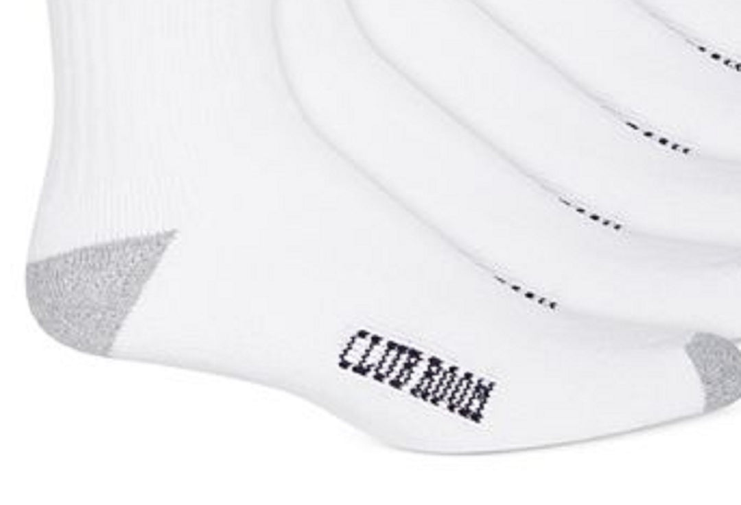 Club Room Men's 12 Pack Solid Crew Socks White Size Regular