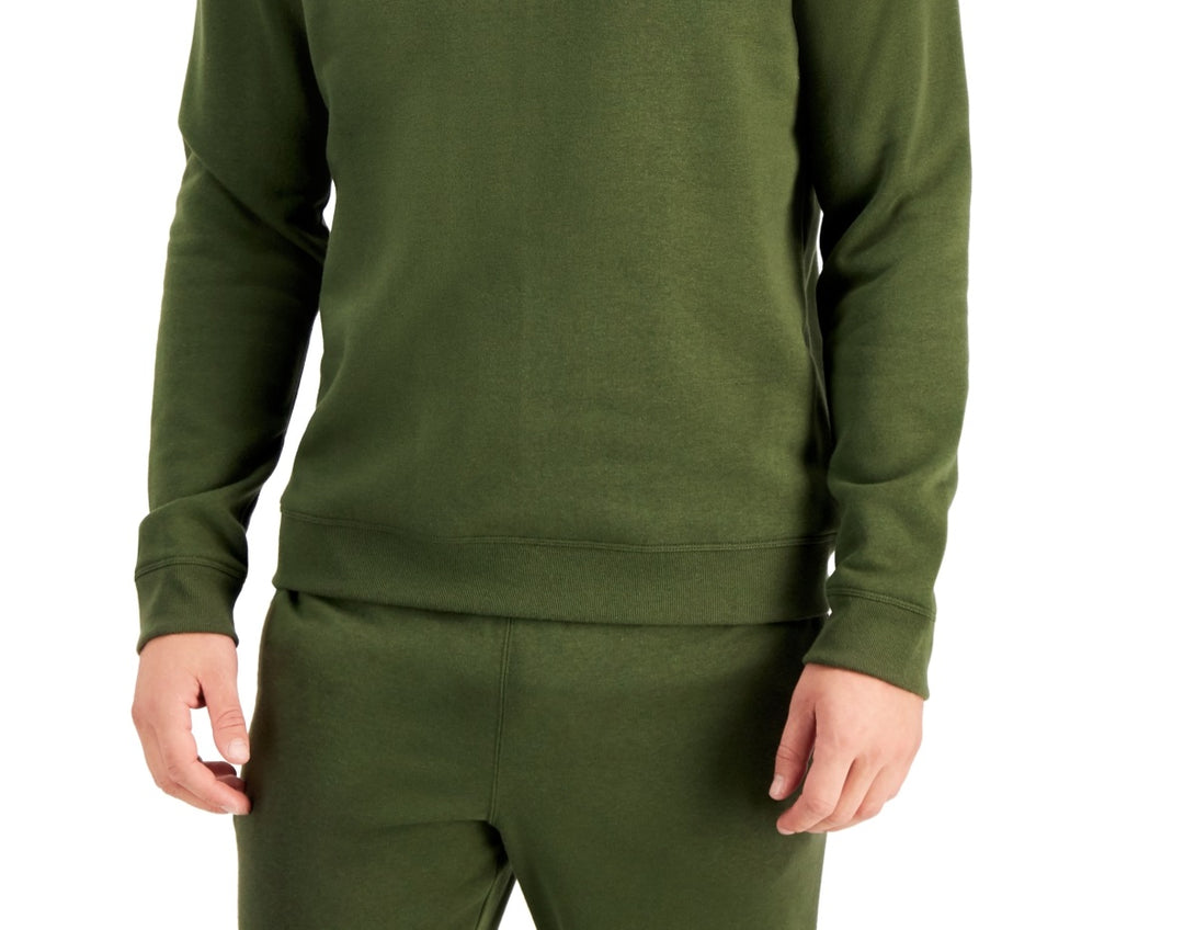 ID Ideology Men's Fleece Pullover Crewneck Sweatshirt Green Size XXX-Large
