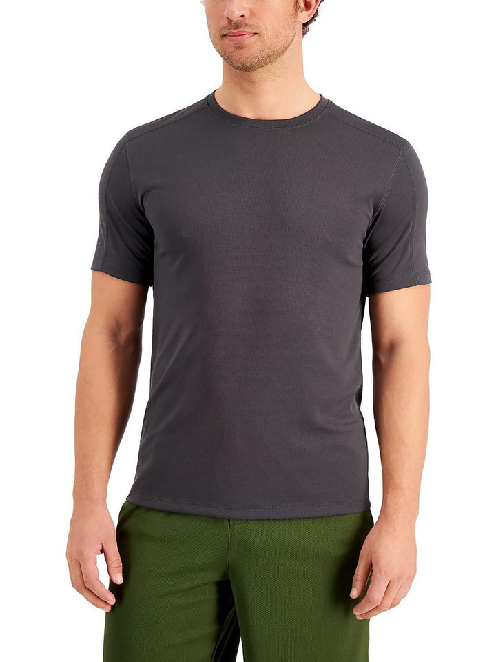 ID Ideology Men's Birdseye Training T Shirt Gray Size Large