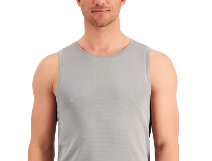 ID Ideology Men's Perform Tank Moisture Wicking Running Tank Gray Size XX-Large