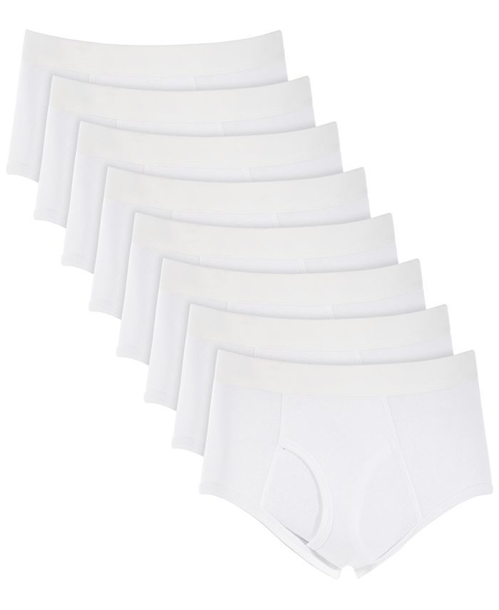 Club Room Men's 8 Pack Briefs White Size Small