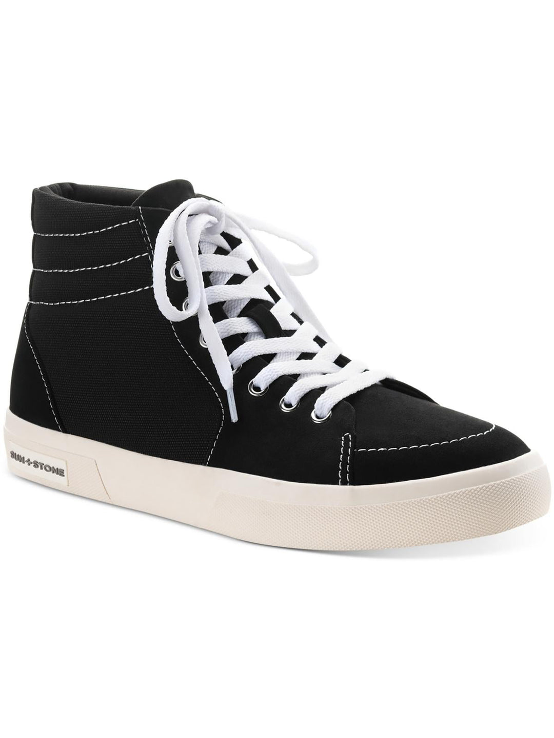 Sun + Stone Men's Jett High Top Sneakers Black