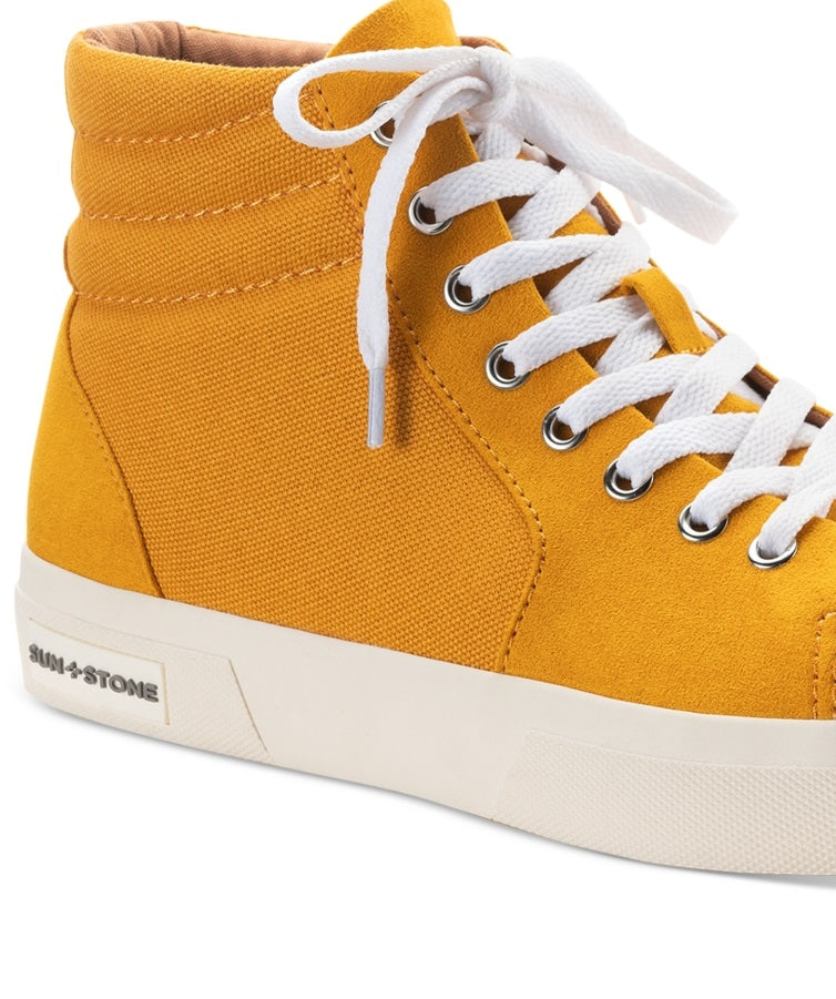 Sun + Stone Men's Jett High Top Sneakers Yellow