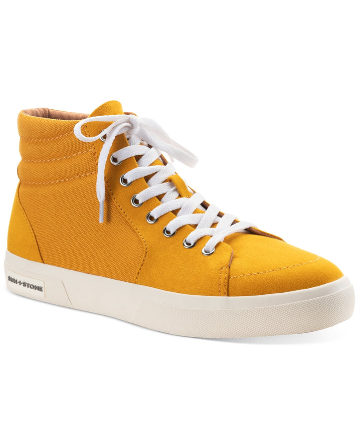 Sun + Stone Men's Jett High Top Sneakers Yellow