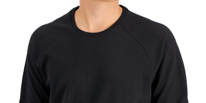 Alfani Men's Moisture Wicking Pajama Sweatshirt Black Size Medium
