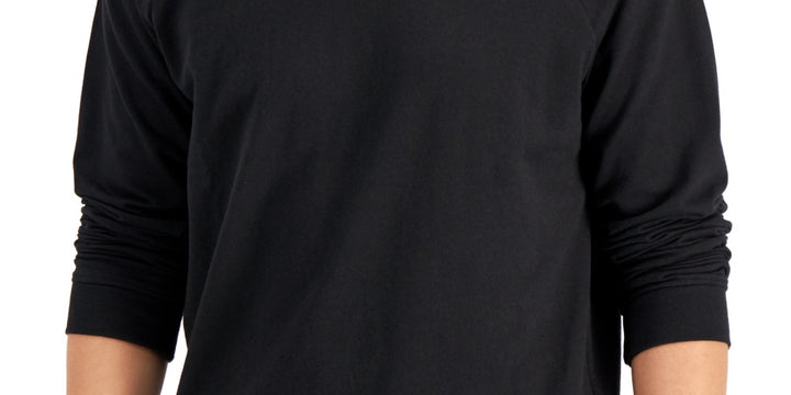 Alfani Men's Moisture Wicking Pajama Sweatshirt Black Size Medium