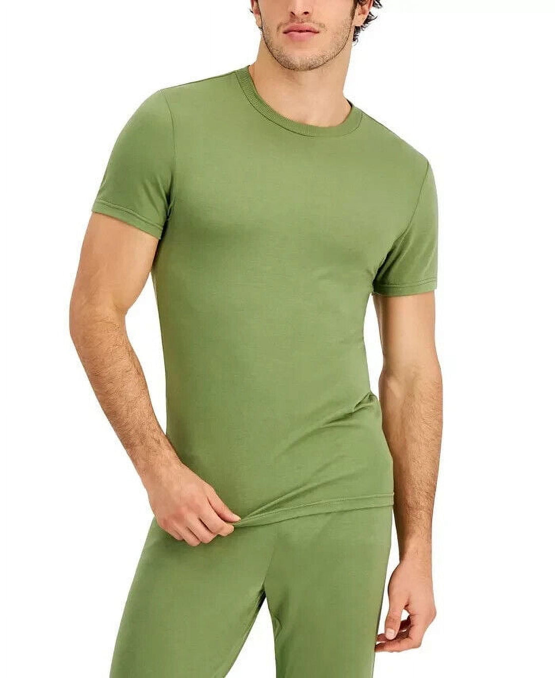 INC International Concepts Men's Modal Blend Solid Pajama Top Green Size XX-Large