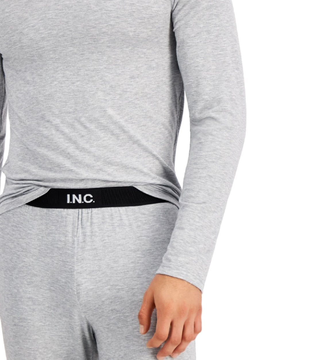 INC International Concepts Men's Pajama Top Gray Size X-Large