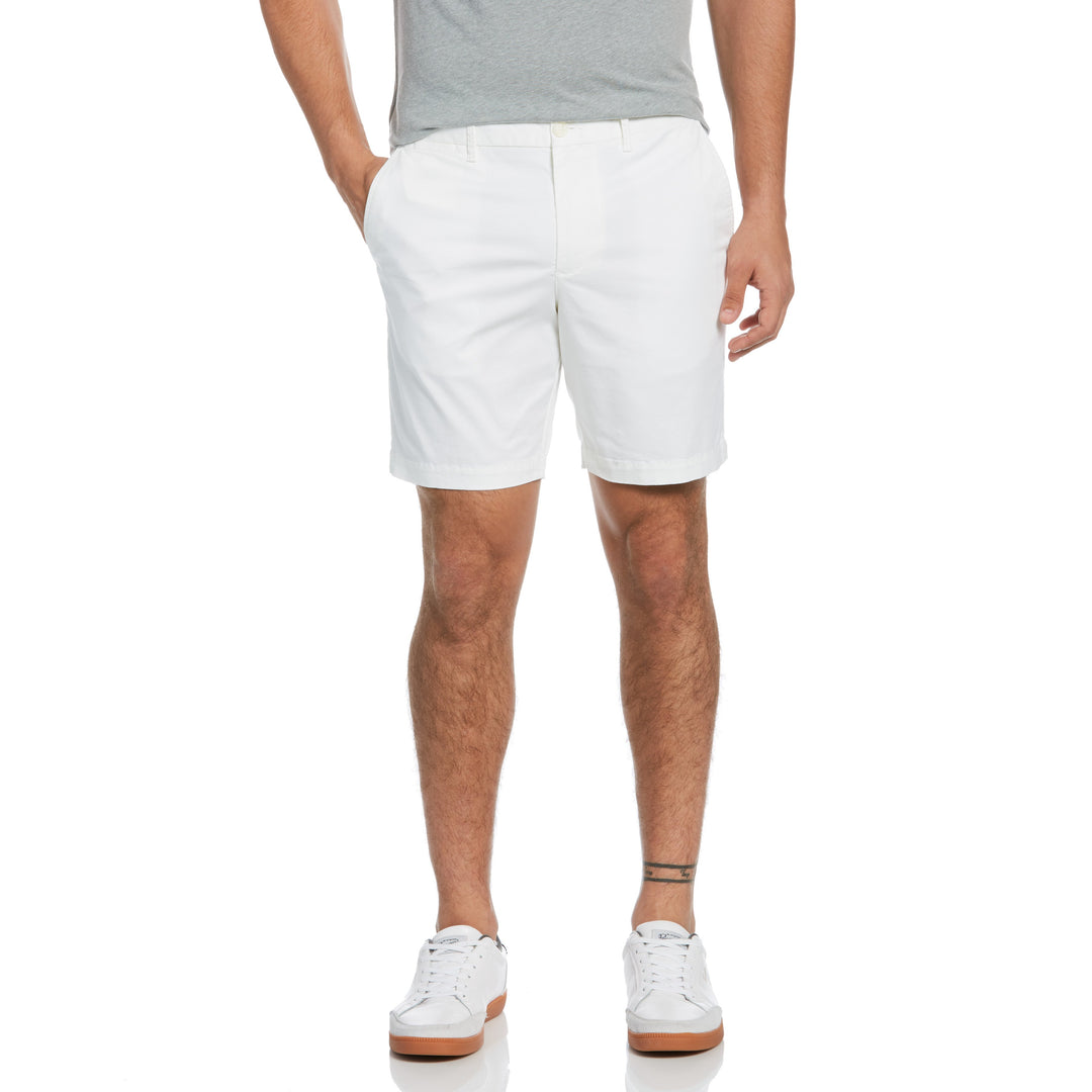 Original Penguin Men's Slim Fit Soft Stretch 8 Shorts White Size 33