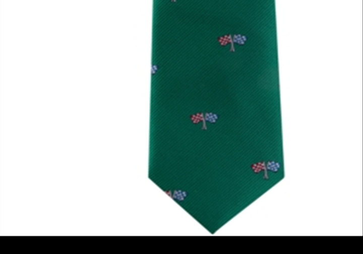 Tommy Hilfiger Toddler & Little Boys Racing Silk Tie Green One Size