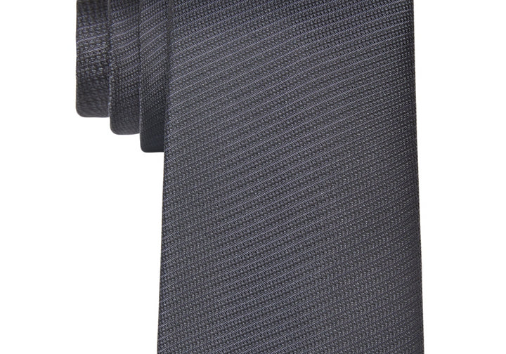 Michael Kors Men's Eli Neck Tie Black Charcoal One Size