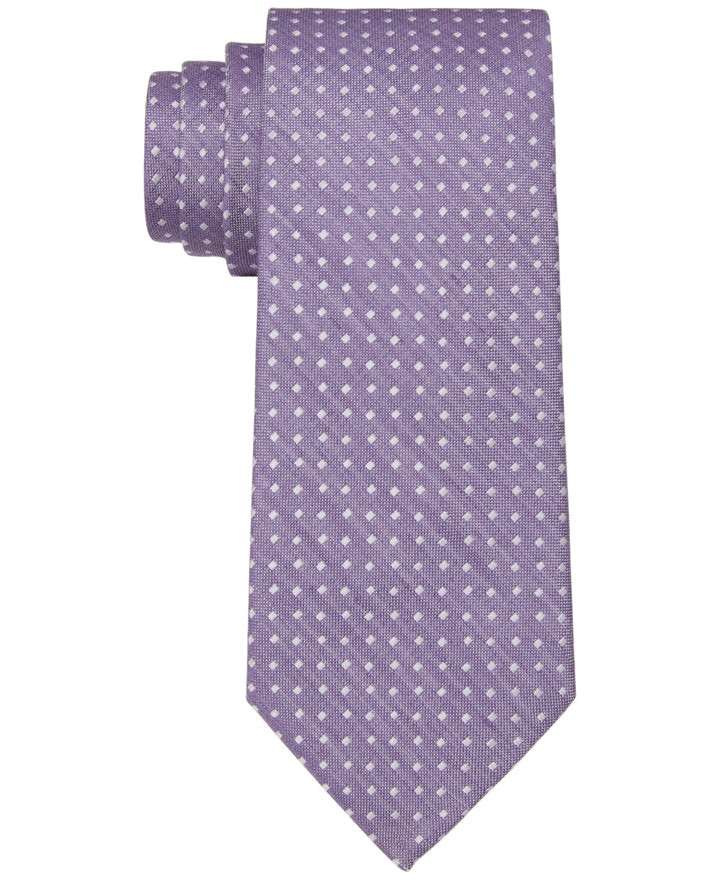 Michael Kors Men's Simple Small-Square Tie Purple One Size