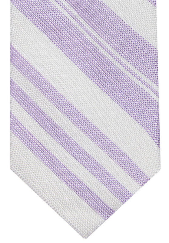 Tommy Hilfiger Men's Sullivan Multi Stripe Tie Purple Size Regular