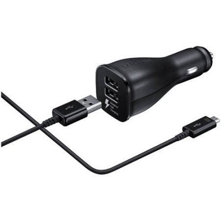 Samsung Fast Charge Dual-Port Car Charger Retail Packaging