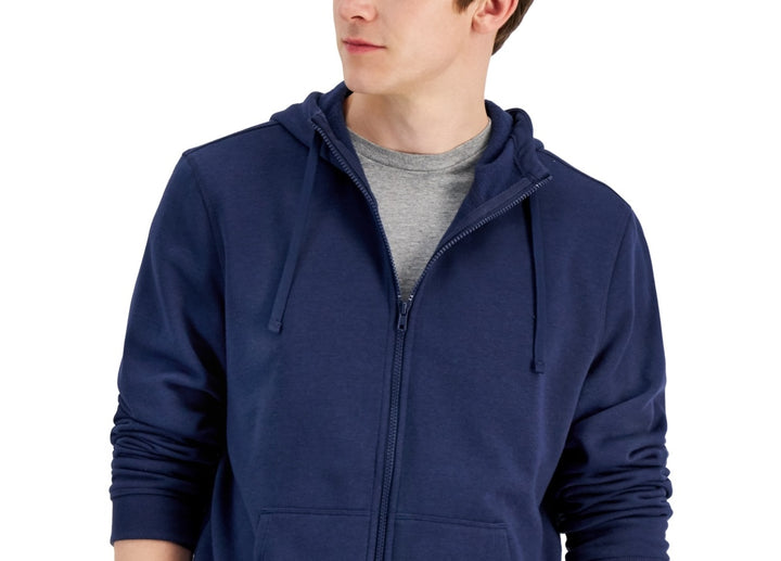 ID Ideology Men's Regular Fit Solid Full Zip Hoodie Blue Size XXX-Large