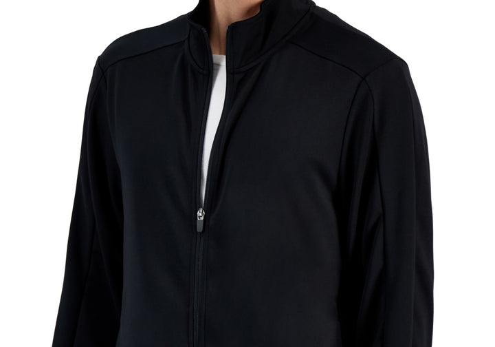 Id Ideology Men's Regular-Fit Moisture-Wicking Knit Jacket Black Size 3XLT