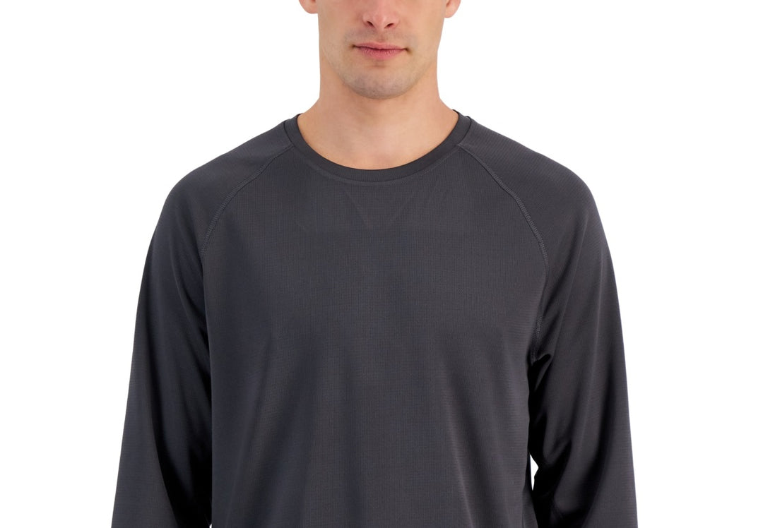 ID Ideology Men's Rapidry Moisture Wicking Mesh Raglan Sleeve T Shirt Gray Size 3X