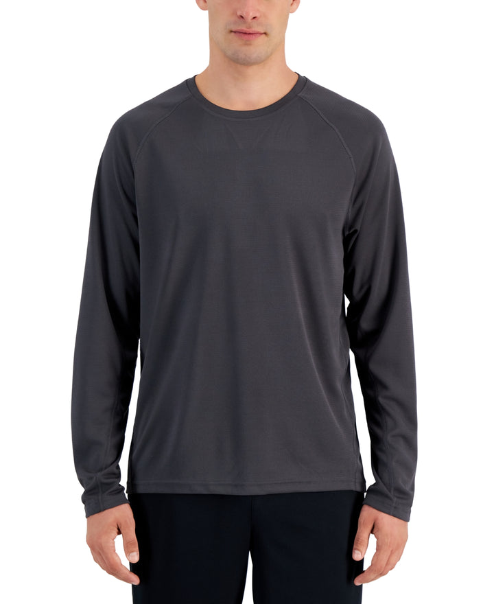 ID Ideology Men's Rapidry Moisture Wicking Mesh Raglan Sleeve T Shirt Gray Size 3X