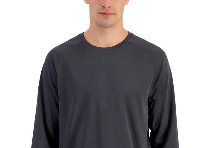 ID Ideology Men's Rapidry Moisture Wicking Mesh Raglan Sleeve T Shirt Gray Size XXX-Large