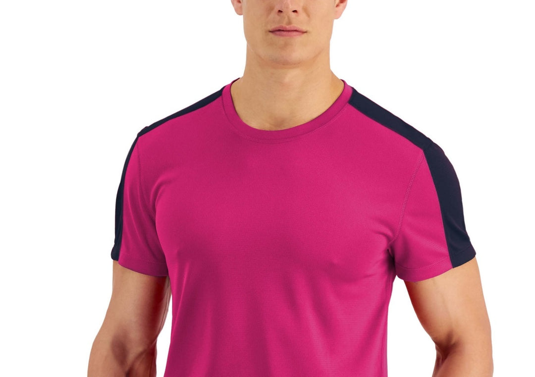 Ideology Men's Big & Tall Moisture Wicking Crewneck Shirts Pink Size XXX-Large