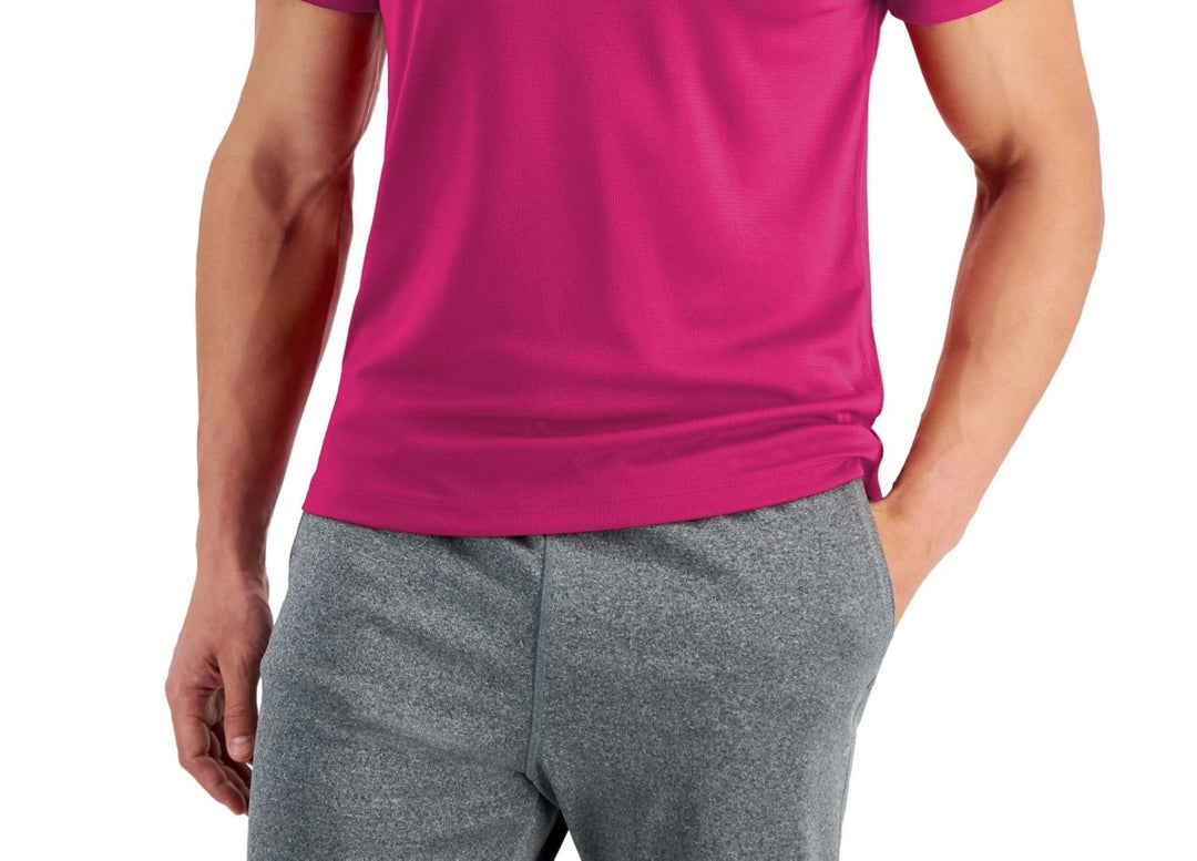 Ideology Men's Big & Tall Moisture Wicking Crewneck Shirts Pink Size XXX-Large