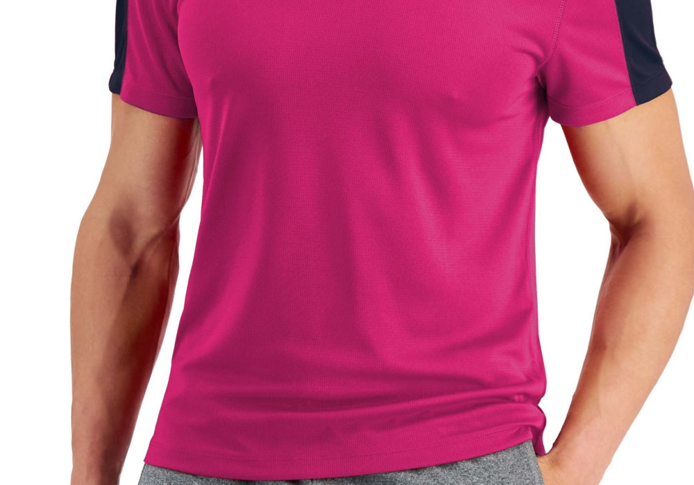 Ideology Mens Big & Tall Moisture-Wicking Crewneck Shirts & Tops Pink Size TBD