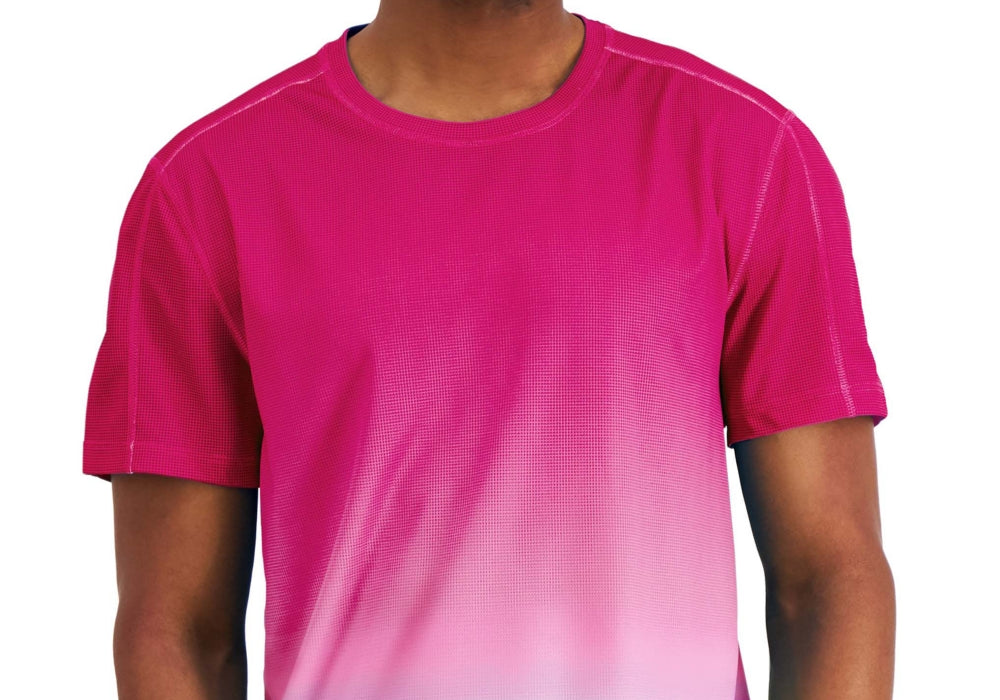 Id Ideology Men's Ombre T-Shirt Pink Size TBD