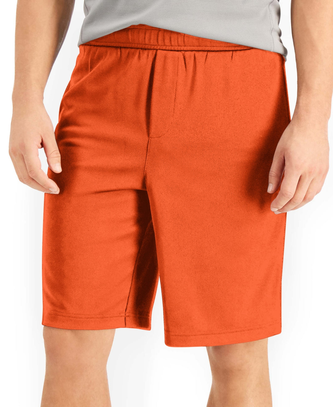 ID Ideology Men's Mesh Break Shorts Orange Size Small