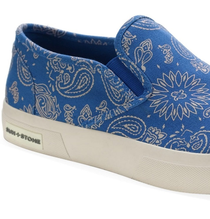 Sun + Stone Men's Reins Slip On Sneaker Blue