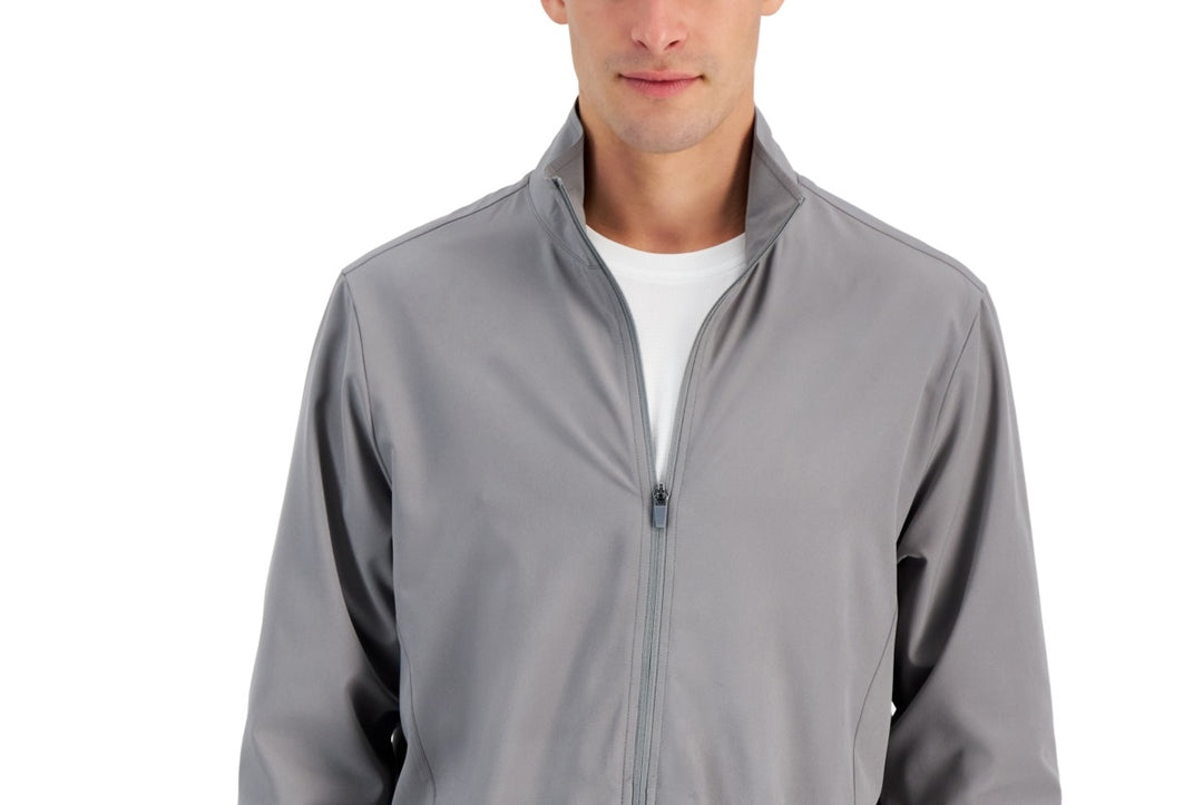 ID Ideology Men's Moisture Wicking Full Zip Jacket Gray Size X-Large