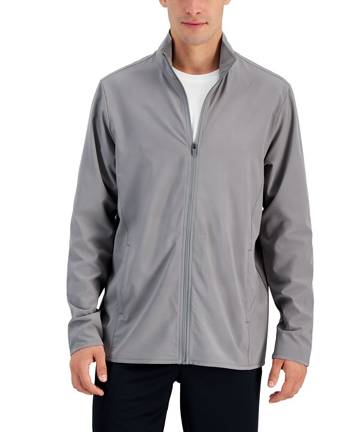 ID Ideology Men's Moisture Wicking Full Zip Jacket Gray Size X-Large