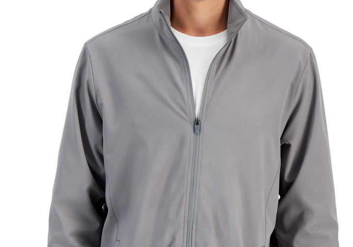 Id Ideology Men's Moisture-Wicking Full-Zip Jacket Gray Size XXL