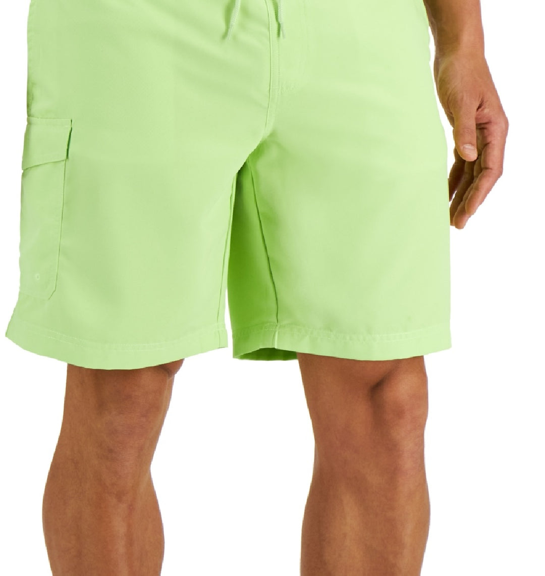 Club Room Men's Solid Quick Dry 9 Board Shorts Green