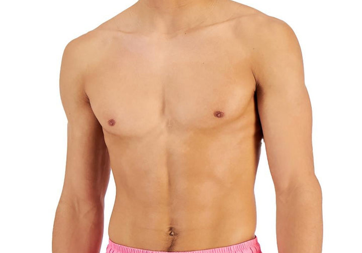 Inc Men's Regular-Fit Quick-Dry Solid 5 Swim Trunks Pink Size L