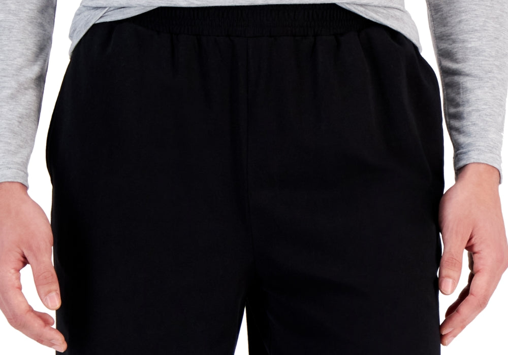 Id Ideology Men's Regular-Fit Jersey-Knit Shorts Black Size XLT