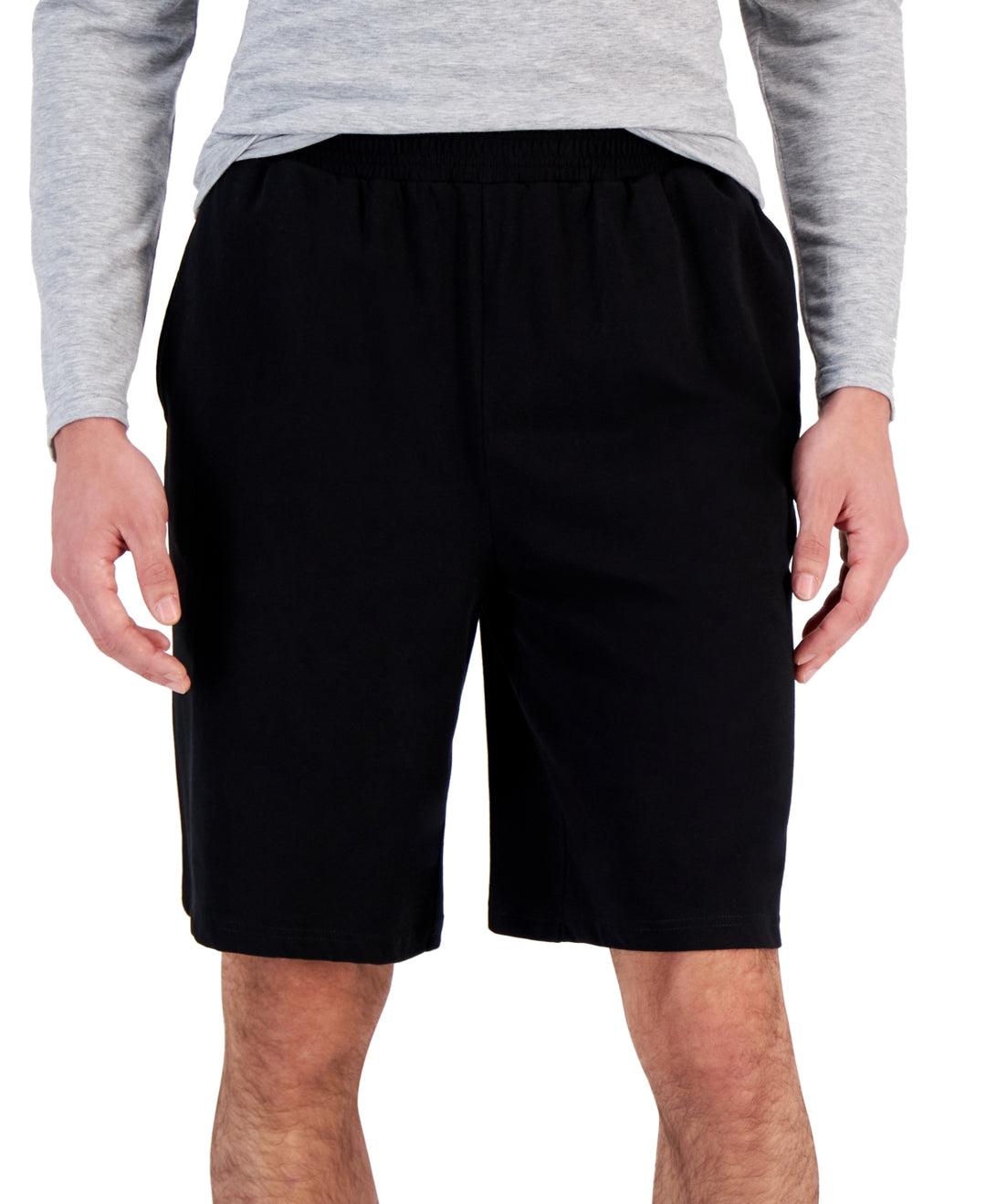 ID Ideology Men's Regular Fit Jersey Knit Shorts Black Size XX-Large