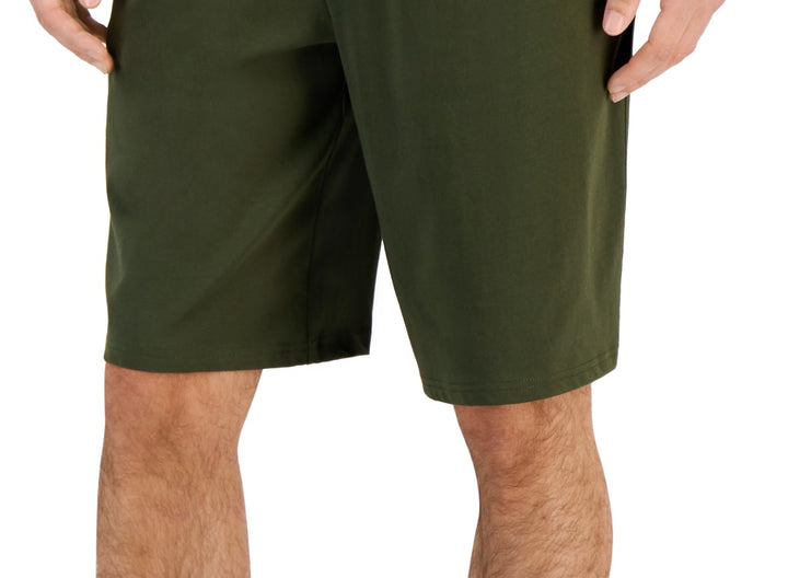 ID Ideology Men's Regular Fit Jersey Knit Shorts Green Size Medium