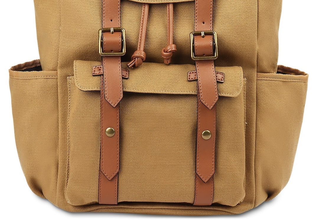 Club Room Men's Backpack With Flaps Brown Size Regular