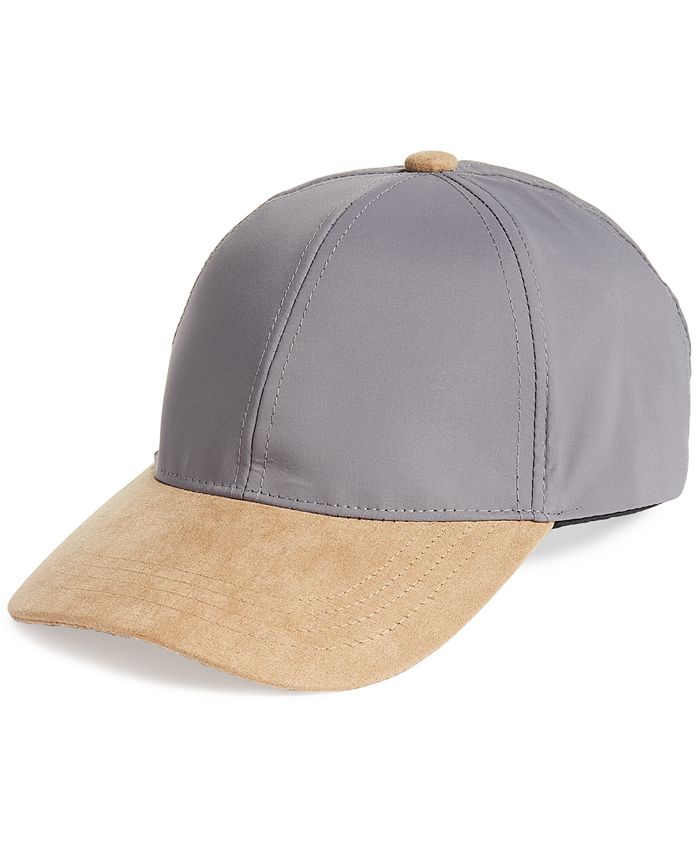 Alfani Men's Colorblock Baseball Hat Grey Size Regular