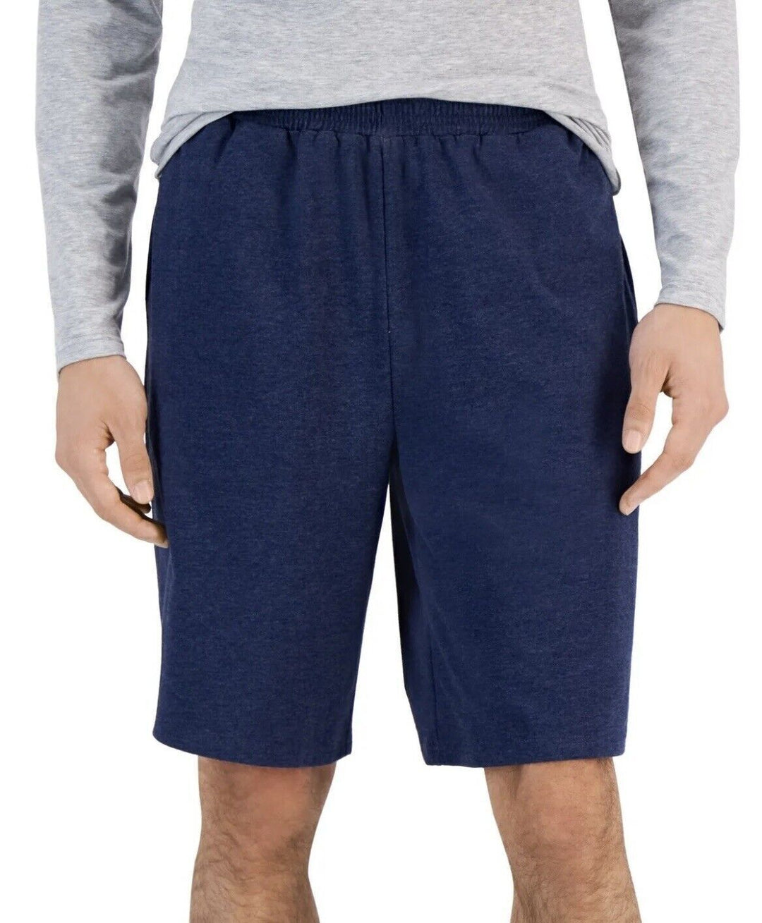 ID Ideology Men's Regular Fit Jersey Knit Shorts Blue Size Medium