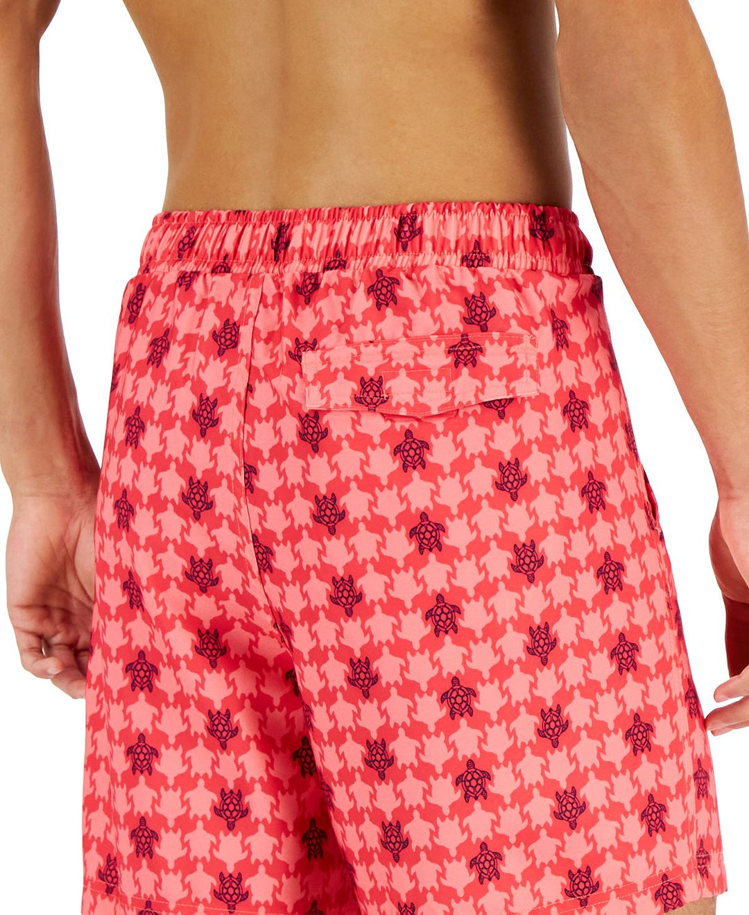 Club Room Men's Beach To Boardwalk Turtle Print Swim Shorts Pink Size XX-Large