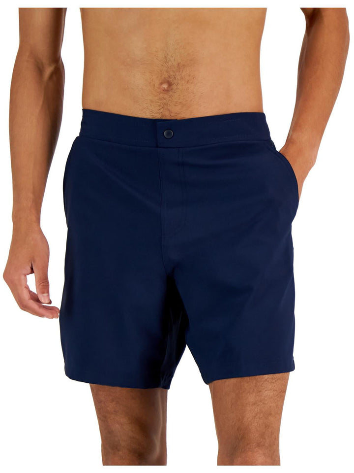 Club Room Men's Beach To Boardwalk Swim Shorts Blue Size Medium