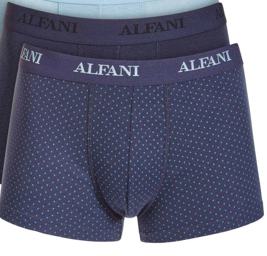 Alfani Men's 5 Pk Moisture Wicking Trunks Blue Size Large