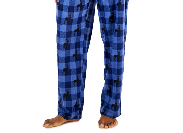 Club Room Men's Cozy Fleece Pajama Pants Blue Size XX-Large